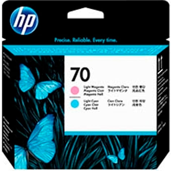 HP 70 / C9405A Printhead Cyaan and light Magenta - Printhead Light cyan