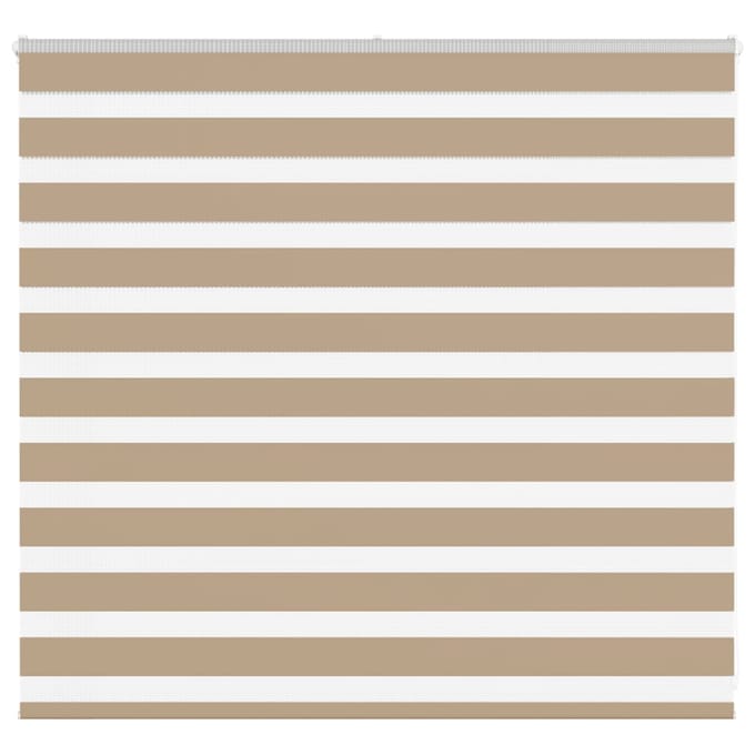 vidaXL - Zebra - Blind - 160x100 - cm - stofbreedte - 155,9 - cm - polyester - zandbruin