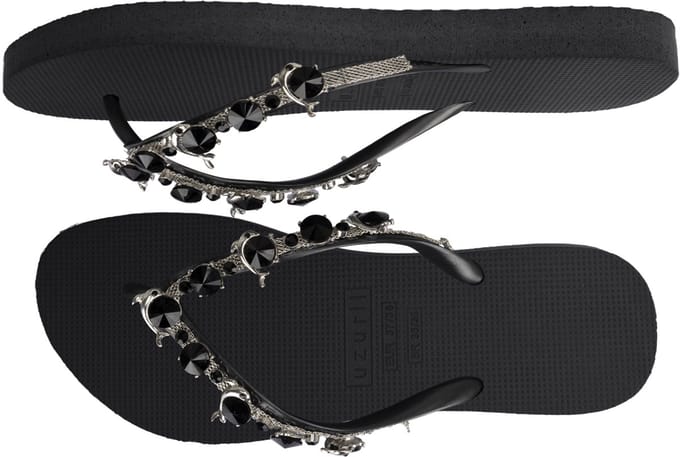 Uzurii | Teenslippers | Dames | Zwart | Maat 37/38