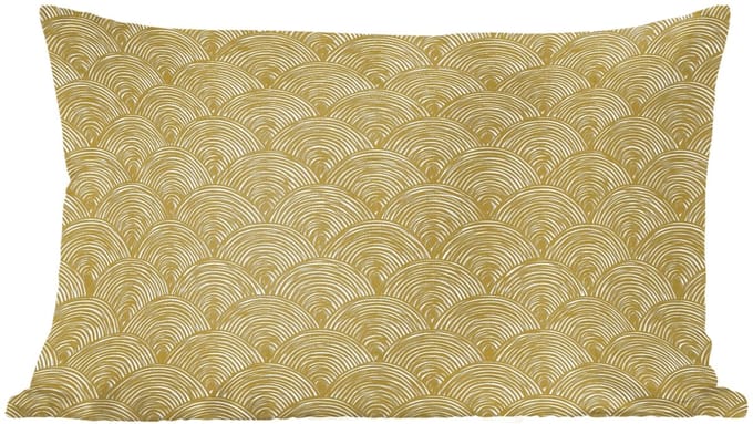 Sierkussens - Kussentjes Woonkamer - 60x40 cm - Waaier - Geometrisch - Groen