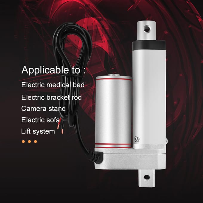 50mm Slag Hoge Belasting 750N Rechte Lijn Elektrische Lineaire Actuator 24V