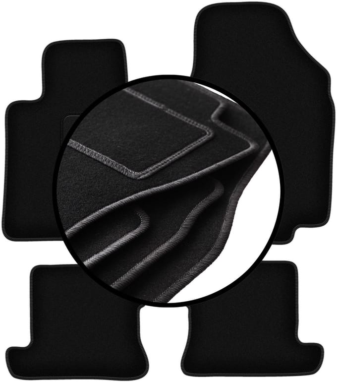 Complete set veloursmatten voor: Nissan Micra K12 CC cabrio (2003-2010)