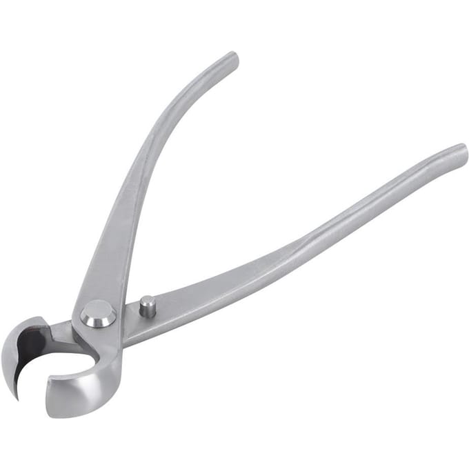 180mm Roestvrijstalen Knopknipper Bolle Schaar Landschapsmodellering Tuin Bonsai Gereedschap gray