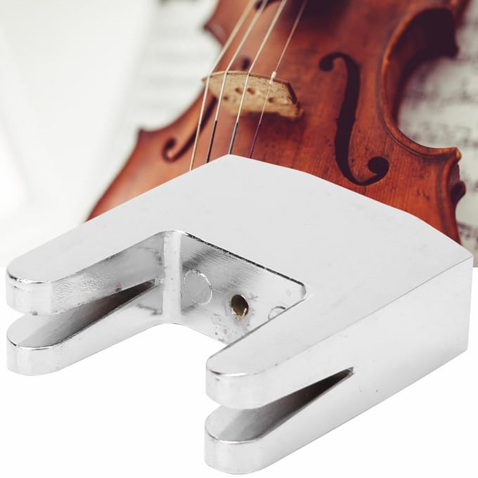 Metalen Cello Demper Oefen Violoncello 2-poot Zinklegering Demper voor 34 44 Cello brown