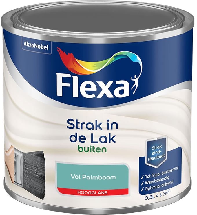 Flexa - Strak In De Lak Buitenlak Hoogglans - Vol Palmboom - Mengverf - 500 Ml