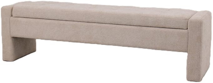 PTMD - Bankje Sidney - Beige - 160x41x45cm