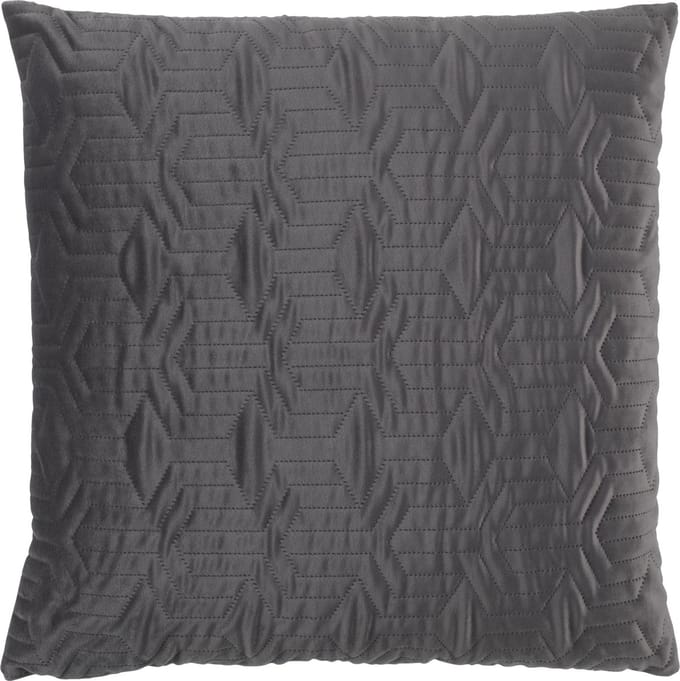 Dutch Decor JOAN - Sierkussen 45x45 cm - donkergrijs - antraciet - Inclusief binnenkussen