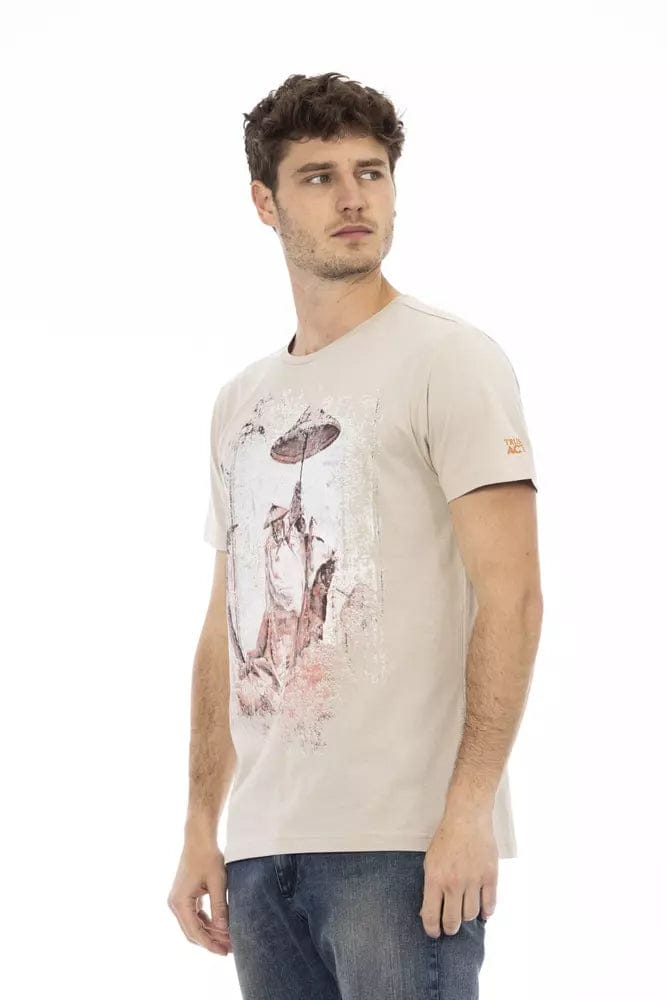 Trussardi Action Beige Katoenen Heren T-shirt
