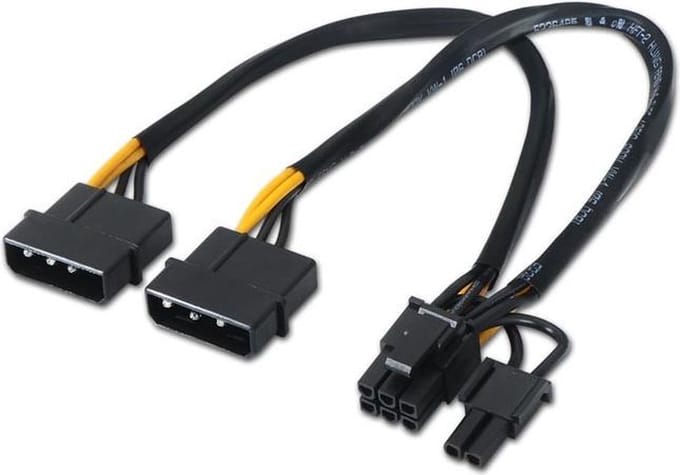 Voedingskabel Molex NANOCABLE 10.19.1201 PCI-e (20 cm)