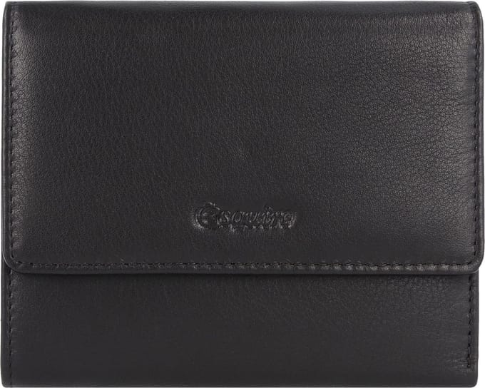 Esquire Viktoria Portemonnee RFID Leer 12 cm - Dames - Horizontaal - schwarz
