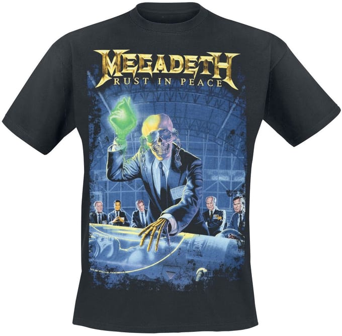Megadeth T-shirt - Rust in Peace - S tot 5XL - voor Mannen - zwart