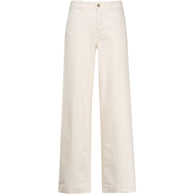 Wide fit stoffen broek in 5-pocketmodel model 'Rich'