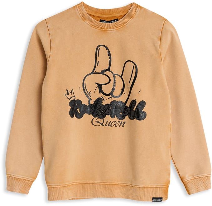 4PRESIDENT Sweater meisjes - Yellow - Maat 140 - Meisjes trui