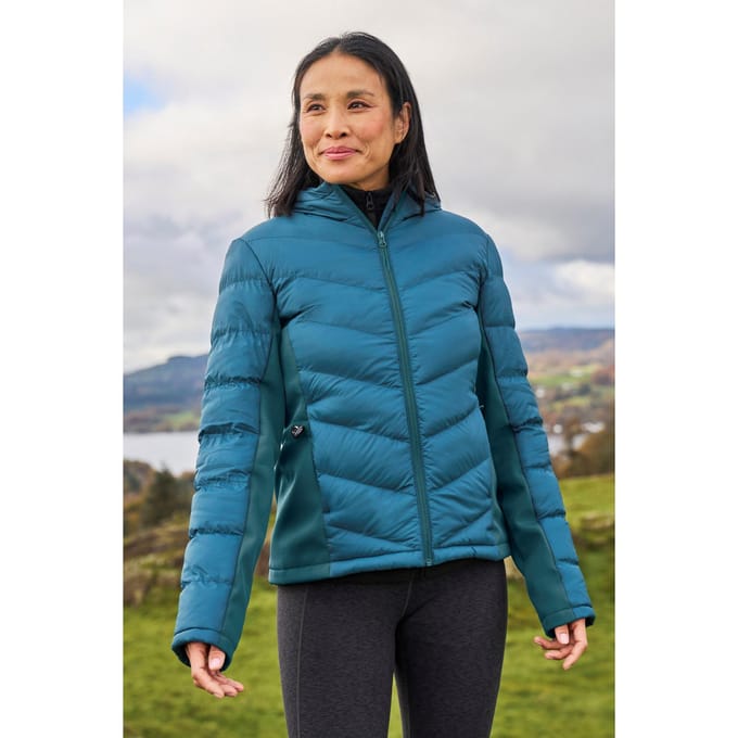 Mountain Warehouse Dames/Dames Turbine gewatteerde Soft Shell jas (Teal)