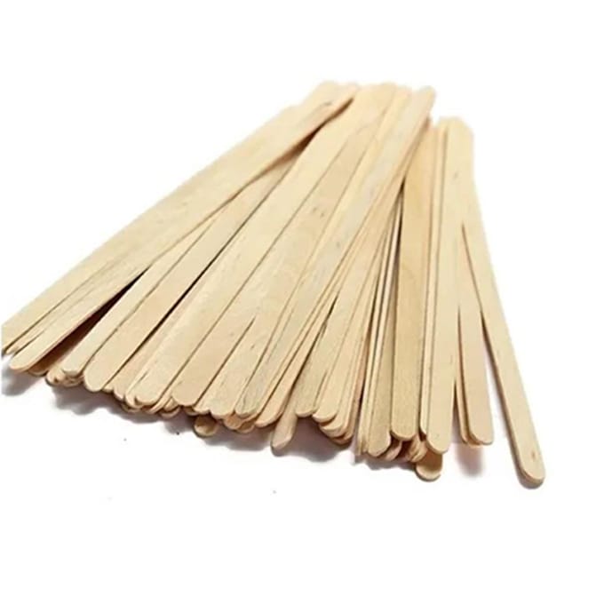 1000 Pièces Bâtonnets de Glace en Bois 14x0.5x0.1cm Bâtonnets d'Artisanat pour Cire Abaisse-langue beige