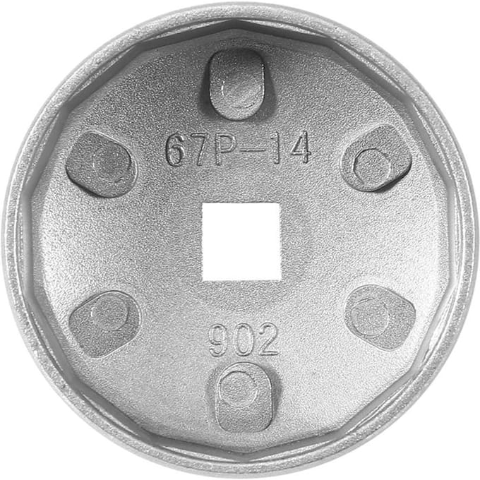 67mm 14 Groeven Aluminium Dop Olie Filter Sleutel Patroon Auto Dop Verwijderaar Gereedschap