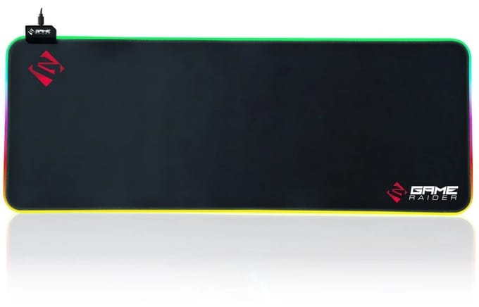 GameRaider GEN XL - RGB antislip rubberen basis 80×30cm microvezel muismat