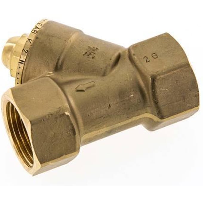 Rp 3/4'' Messing Y Terugslagklep 10 bar (145 psi) NBR
