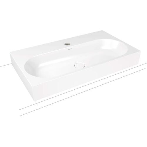Kaldewei CENTRO countertop washbasin 3058 with 1 tap hole, 90 cm 903106013001