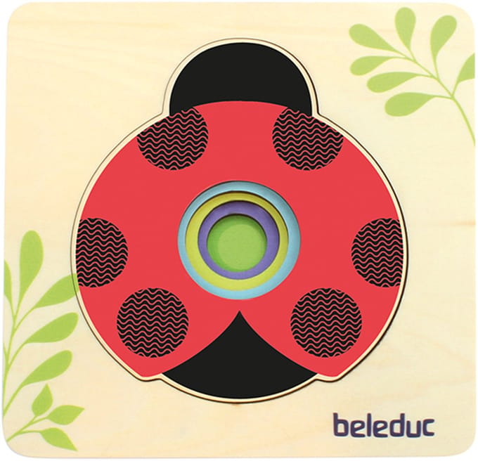 Beleduc - Wooden Layered Puzzle Ladybug Hout