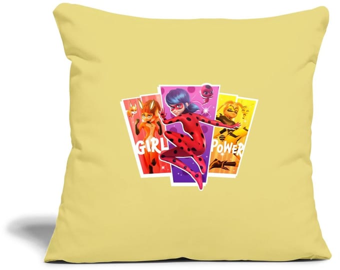 Miraculous Girl Power Ladybug Superheld Sierkussenhoes, 45 x 45 cm