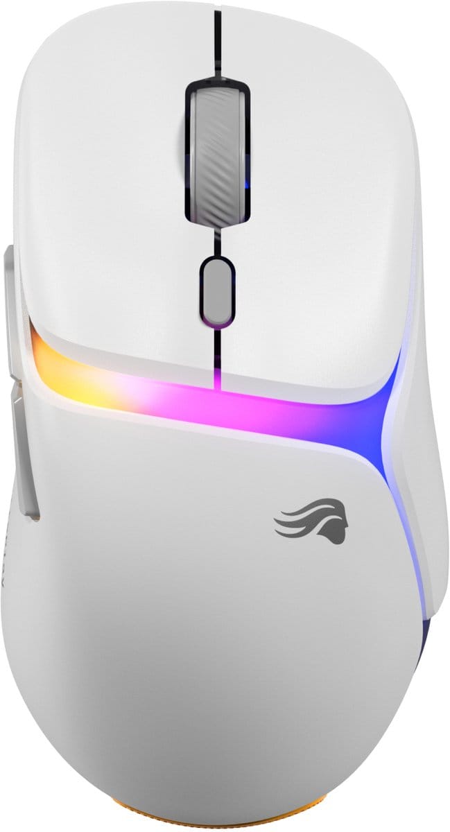 Glorious Model D3 Gaming Muis - Draadloos - Optische Sensor - 30.000 DPI - Wit