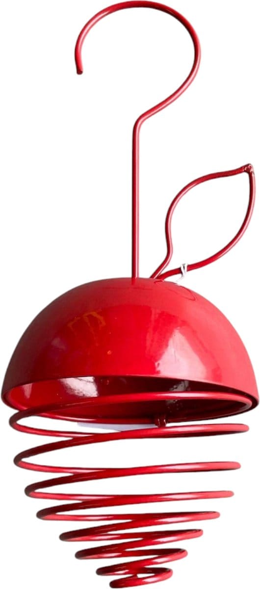 vogelvoer-houder-voor mezenbollen- kleur rood- 1 stuk