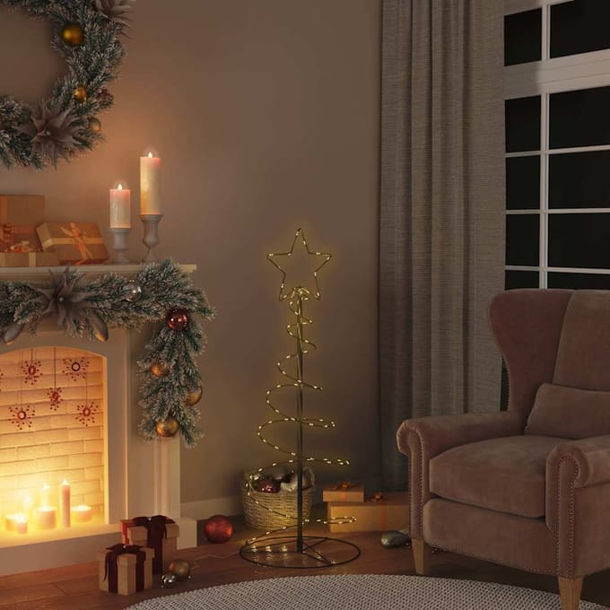 vidaXL - LED-kerstboom - 80 - LEDs - warm - wit - 120 - cm