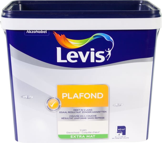 Levis - Plafond - Eierschaal - 5 L