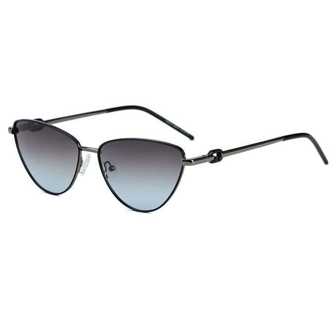 BUGOLINI Aurore – Gepolariseerde Cat Eye Zonnebril - Met UV400-bescherming – Grijs / Blauwe Frame