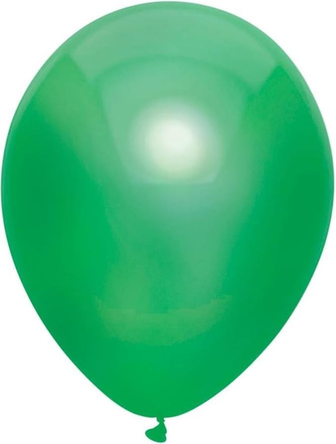 Metallic Ballonnen Groen : 100 Stuks