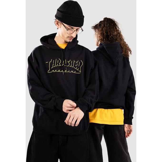 Thrasher Shadow Mag Logo Hoodie zwart
