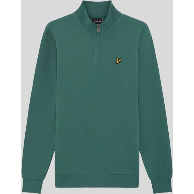 Katoenen Loopback 1/4 Zip Sweatshirt