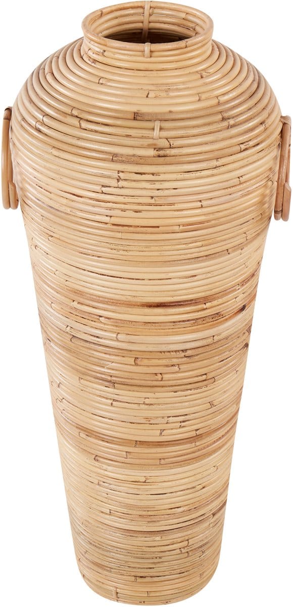 ELATIA - Decoratieve vaas - Natuurlijk - 70 cm - Rotan
