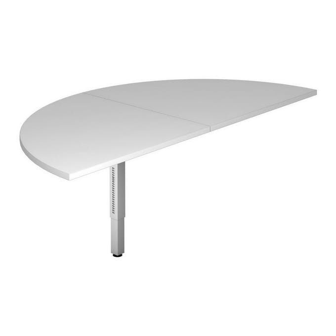 QA160 - Connectie en montageplaten I Aanschuiftafel 160x80 Grijs