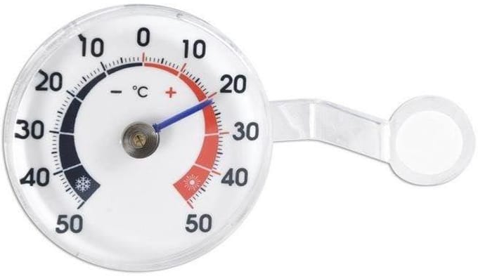 Orion - Bimetalen Buitenthermometer - Rond - Zelfklevend