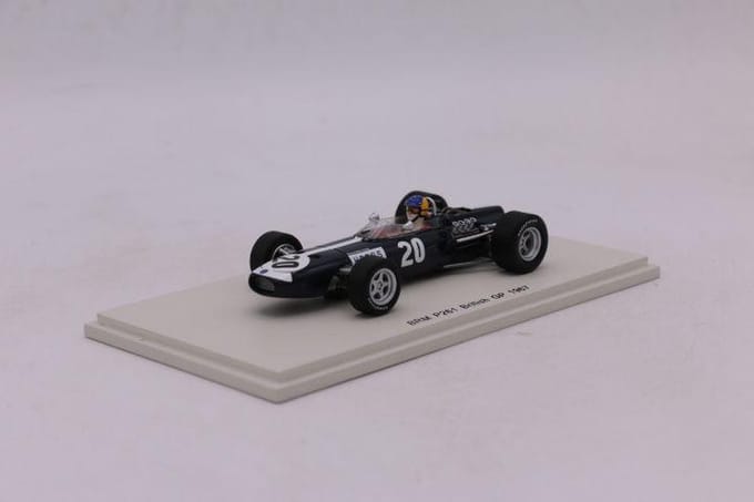 1:43 BRM P261 #20 Britse GP 1967 David Hobbs Spark modelautos