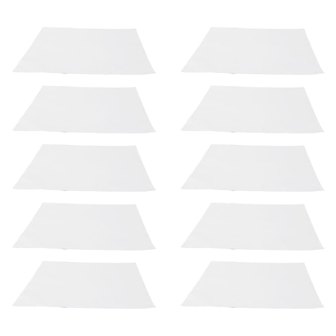10 stuks 14 Count Borduurstof 12x12in DIY Wit Zacht Kruissteekstof Borduurstof white