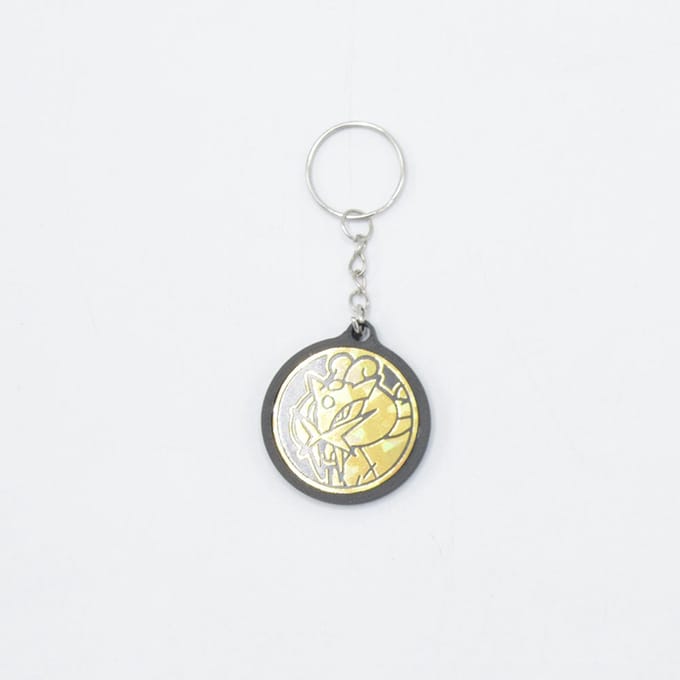 Sleutelhanger voor Pokémon Coin / Munt – Klein (34 mm) - Kleur Wit