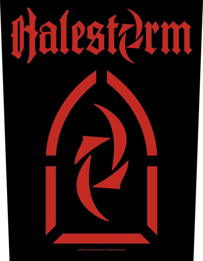Halestorm - Logo Rugpatch - Zwart
