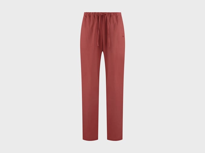 Yumeko pyjamabroek heren flanel fluweel rood xl
