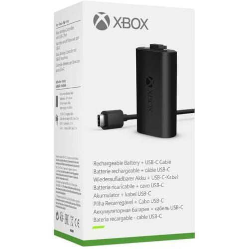 Microsoft Play & Charge Kit-Zwart (Xbox Series X) Nieuw