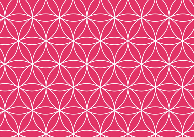 SUSY CARD Cadeaupapier 'Levensbloem rood', op rol