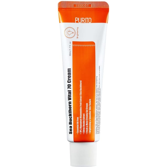 PURITO Crème Vitale à l'Argousier 50ml - crème nourrissante pour le visage
