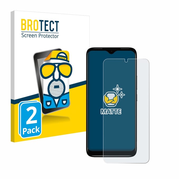 BROTECT - Screenprotector voor Nokia C12 - Folie Beschermfolie matte 2 Stuks