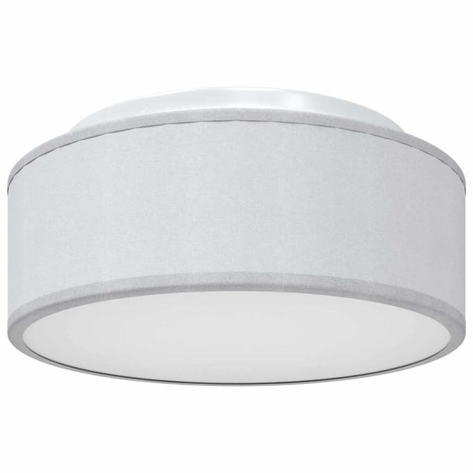 vidaXL Plafonnière met schijnwerpers Grijs 30 x 30 x 13,5 cm Stof