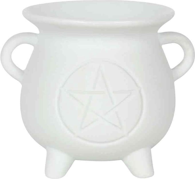 Something Different Oliebrander *White Pentagram Cauldron Wit