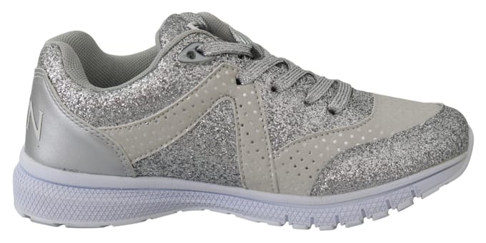 Plein Sport Dames Zilver Polyester Runner Jasmines Sneakers Schoenen