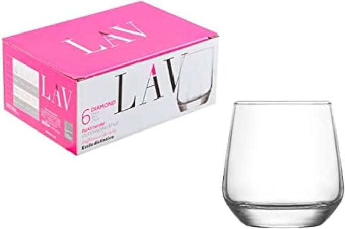 Lav | Lal| Set van 6 glazen