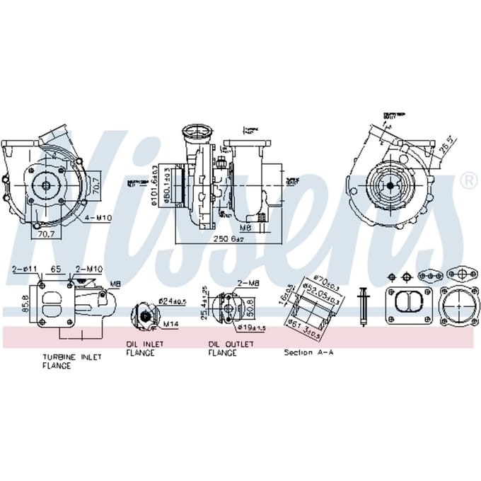 Supercharger, drukvulling NISSENS 93697
